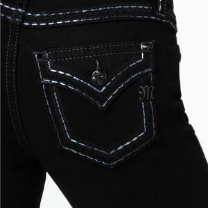 Miss Me Black Denim with Embellished Pockets